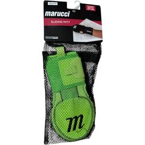 Youth Marucci Sliding Mitt Baseball Softball Field Glove Neon‎ Green